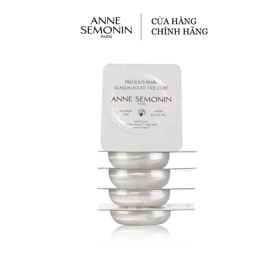 Serum Ngọc Trai Băng Anne Semonin Precious Pearl Ice Cubes 7ml (Hộp 6 viên)