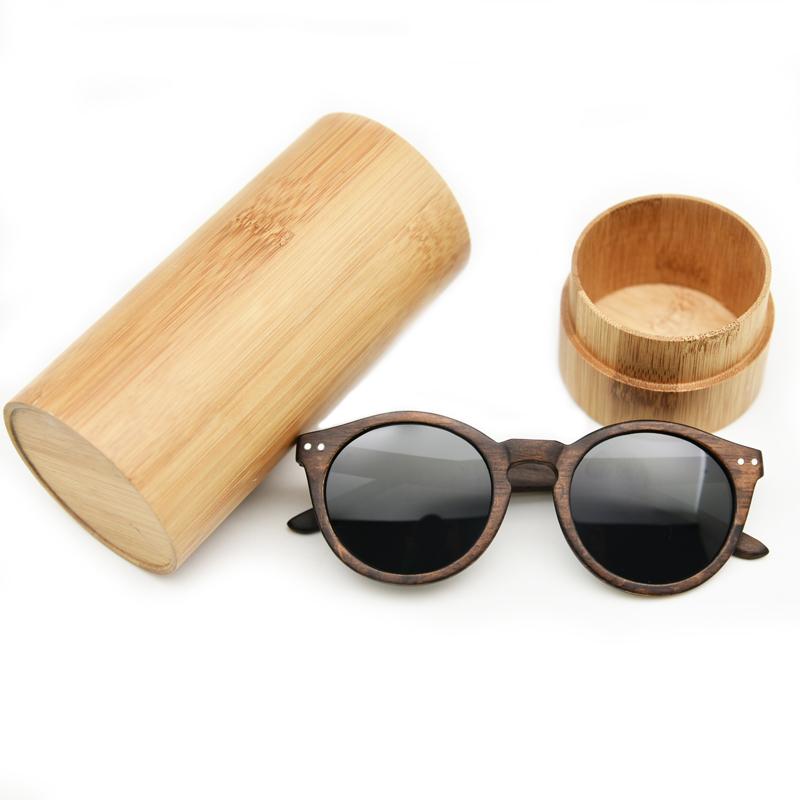 Bán Chạy Nhất Mùa Hè Unisex Cateye Vintage Tròn Gỗ Kính Mát Nữ Ống Kính Phân Cực GỖ Kính Chống Nắng Cho Miễn Phí Vận Chuyển
