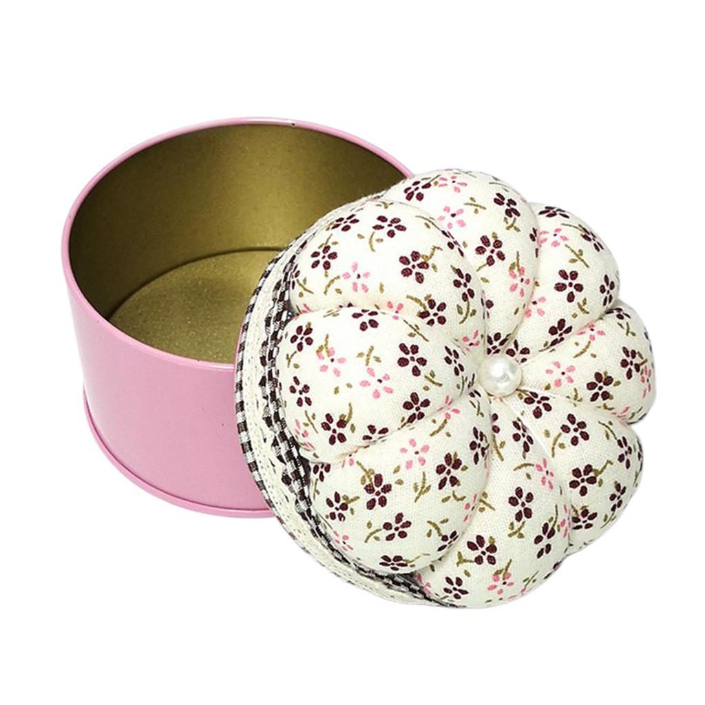 Printed  Pattern Pincushion Pin Cushion with  Case Sewing Tool