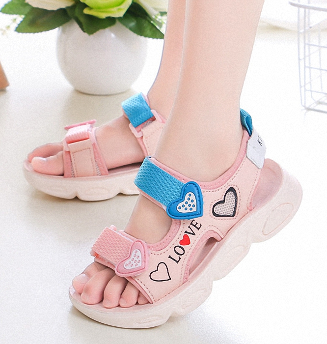 Sandal in hình trái tim dễ thương cho bé gái - SAD0119