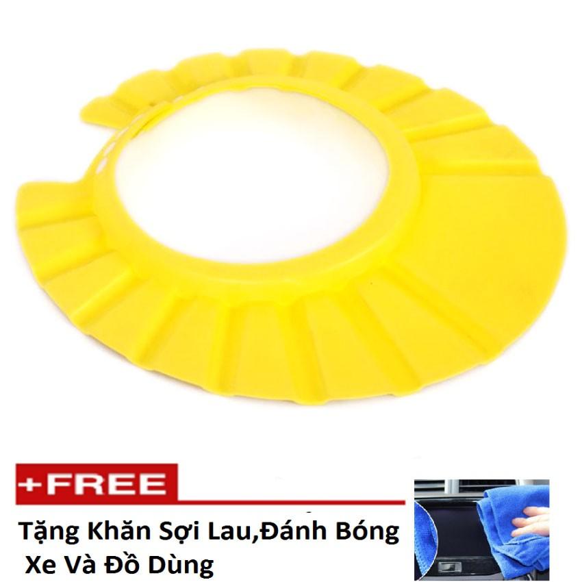 Mũ Tắm Cho Bé,Mũ gội đầu, tắm an toàn cho bé chỉnh 4 cỡ 206111-Tặng khăn lau