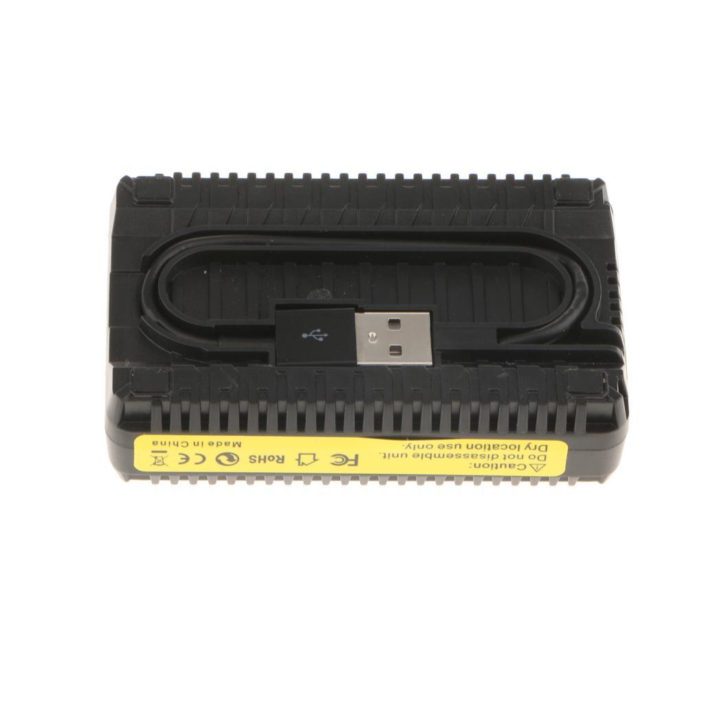 LCD Dual Battery Pack Charging Charger with USB Cable for Gopro Hero 5/6