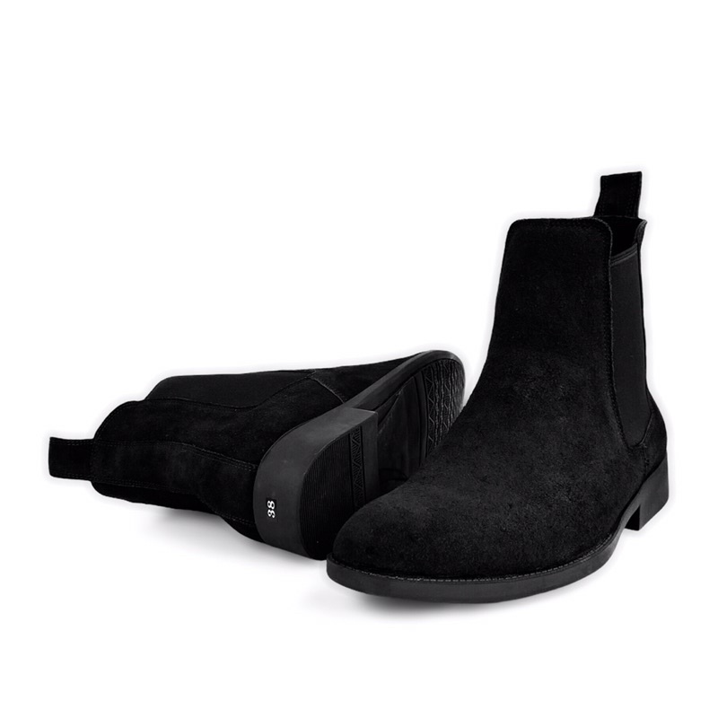 Giày nam chelsea boot da bò thật cao cổ TEFOSS HT350 ver.1 size 38-44- Mũi nhọn sang trọng