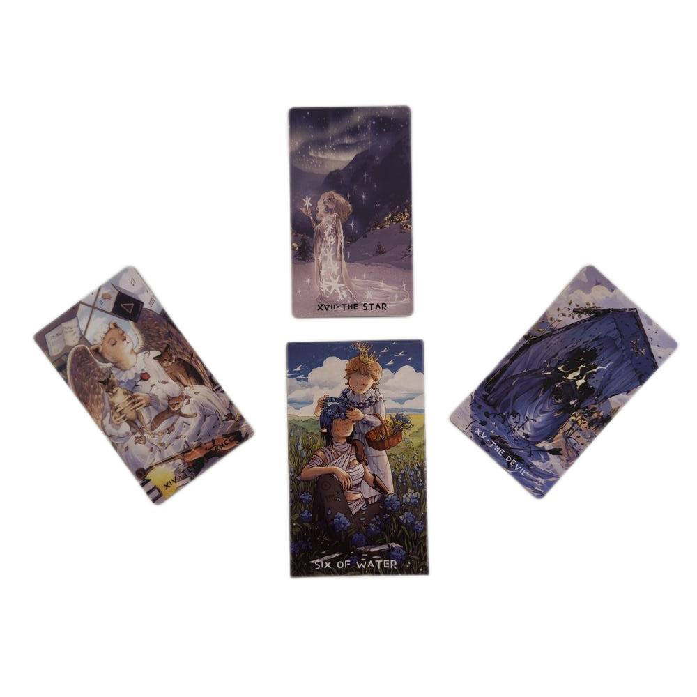 [Size Gốc] Bộ Bài MonSoon Tarot 78 lá 7x12 cm tặng đá thanh tẩy S120