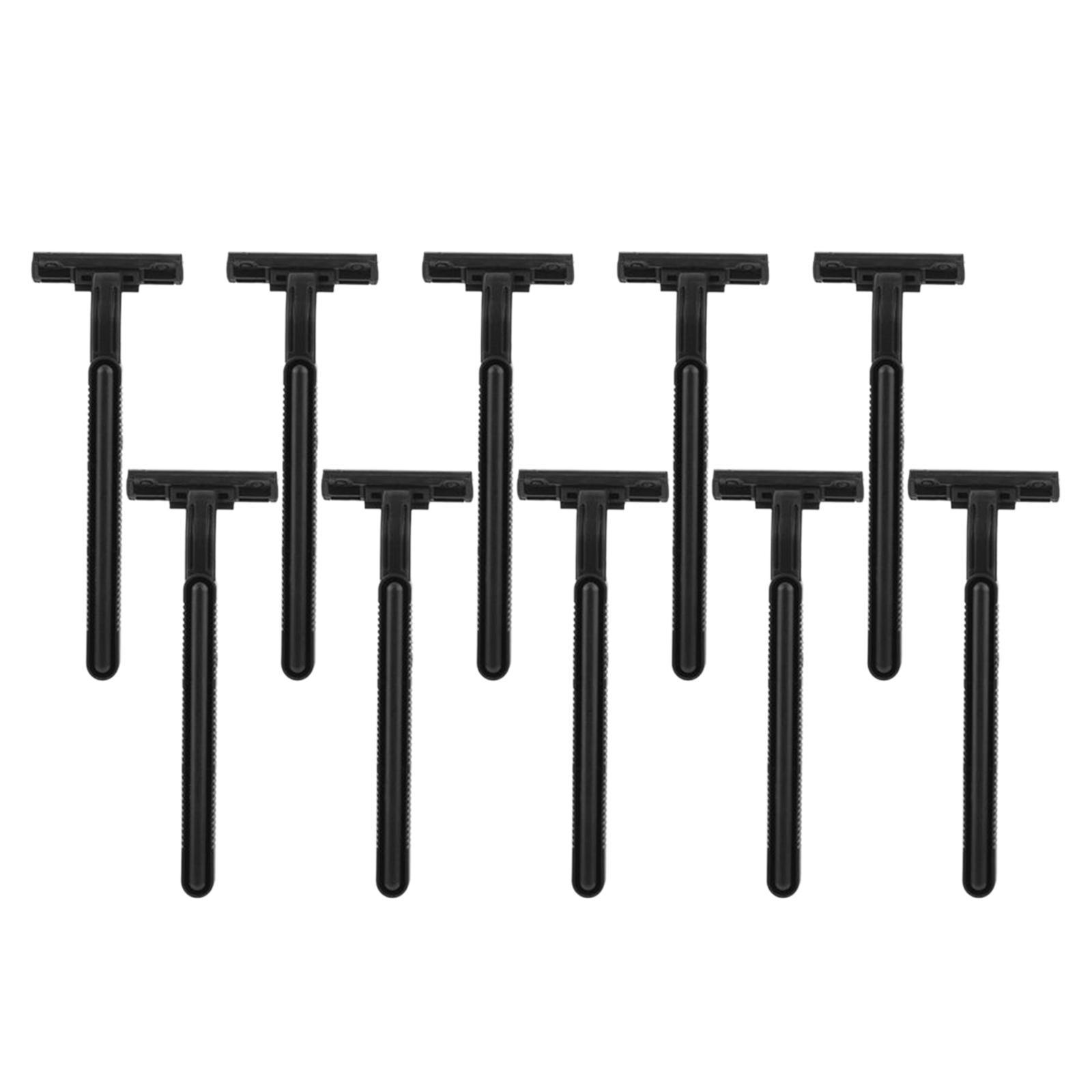 10x Disposable  Face Hair Removal Long Handle for Home Use Male Travel