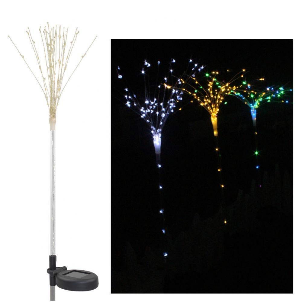 Set of 2 Firework DIY String Light Solar Xmas Wedding Party Fairy Lights NEW