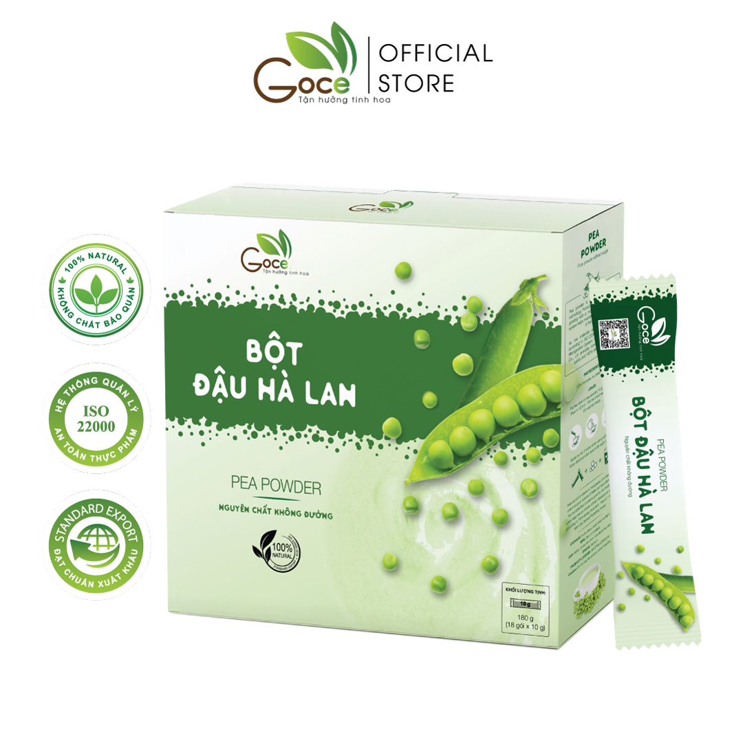 Bột đậu hà lan nguyên chất Goce - 180g (18 gói x 10g)