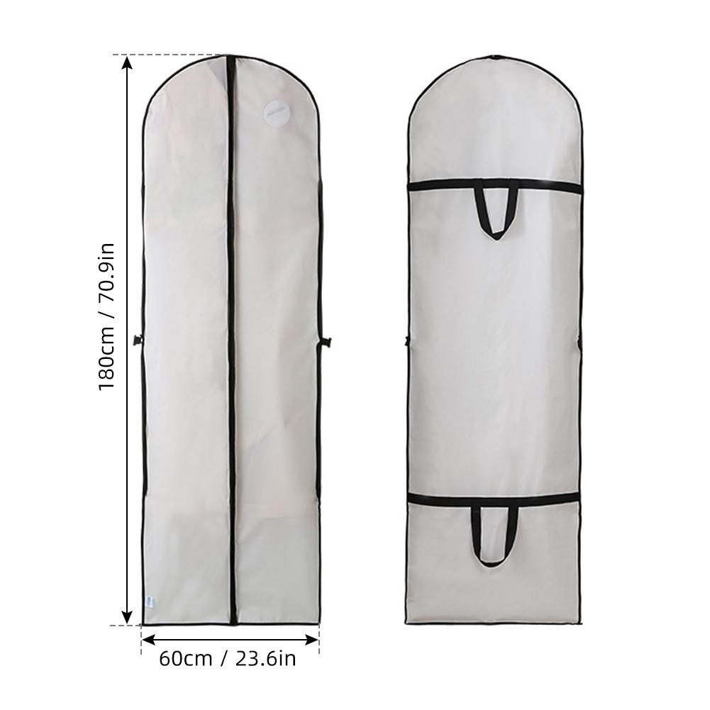 Wedding Gown Cover Dress Garment Clothes Storage Bag Foldable Dampproof Dustproof Washable Wedding Dress Long Dress Bag
