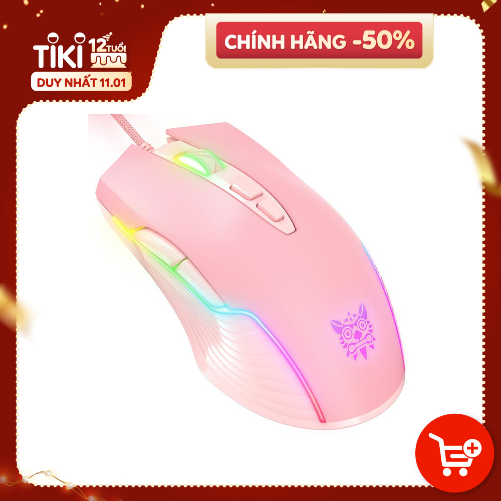 ONIKUMA CW905 USB Wired Gaming Mouse RGB LED Light Chuột thể thao điện tử Chuột quang có thể điều chỉnh 6400DPI