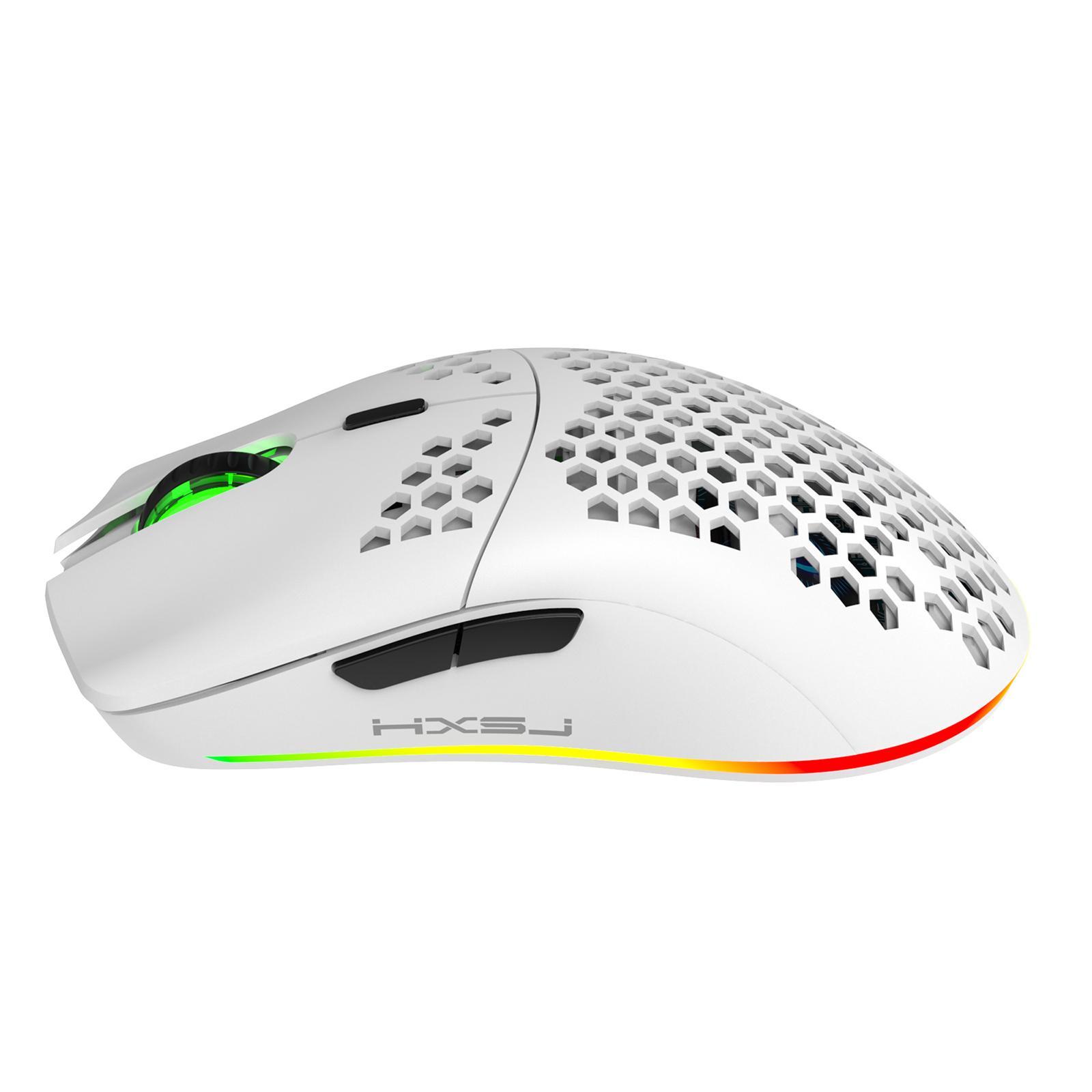 Gaming Mouse Rechargeable 7 RGB Backlit Colors 3200DPI for Office PC