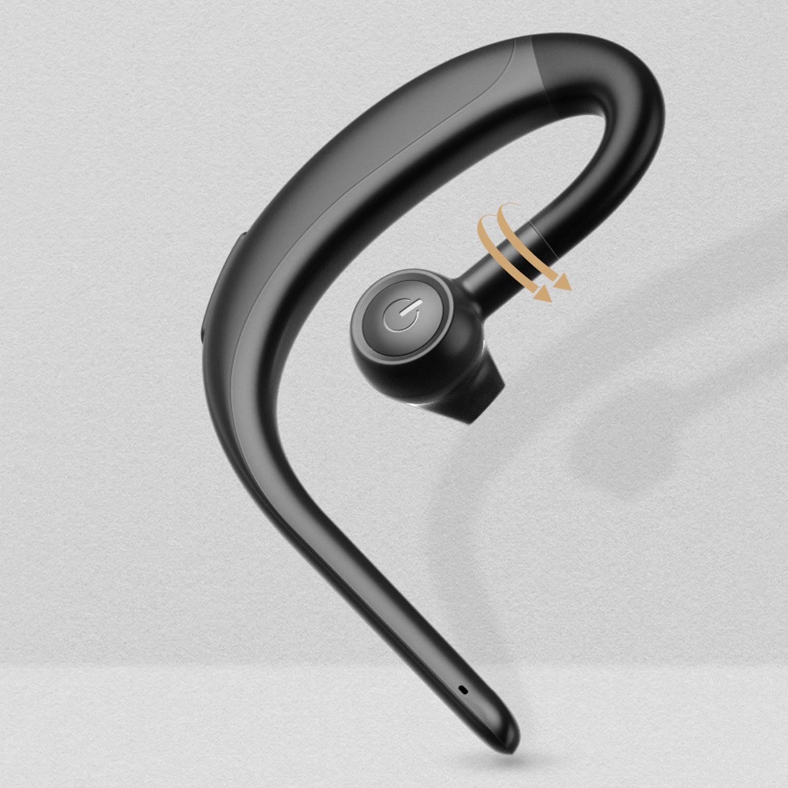 Bluetooth Headset Wireless Earpiece V5.0 Earphones Ear Hook for Driving