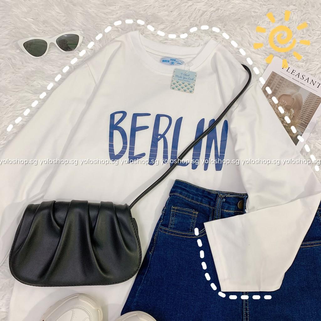 Áo Thun Tay Dài Unisex BERLIN Form Rộng Ulzzang