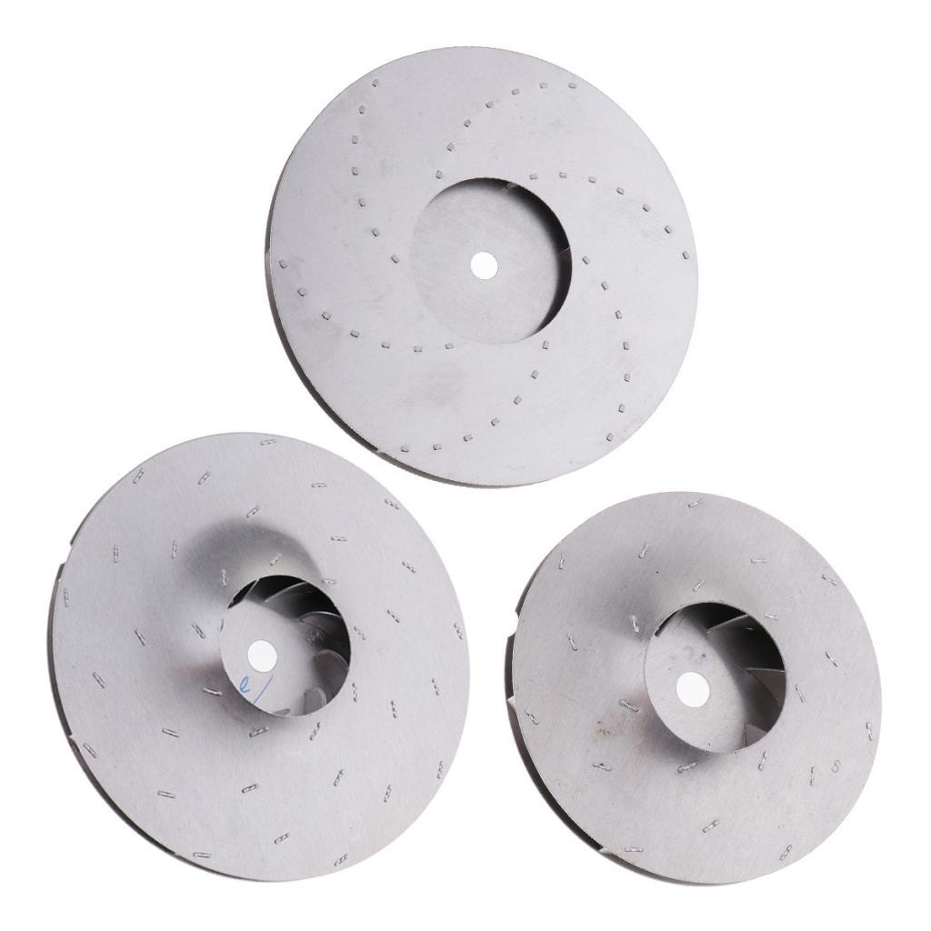 Vacuum Cleaner Accessory Motor Rotating Fan 4.4"/5"/3.4" 8mm Hole Aluminum 112mm