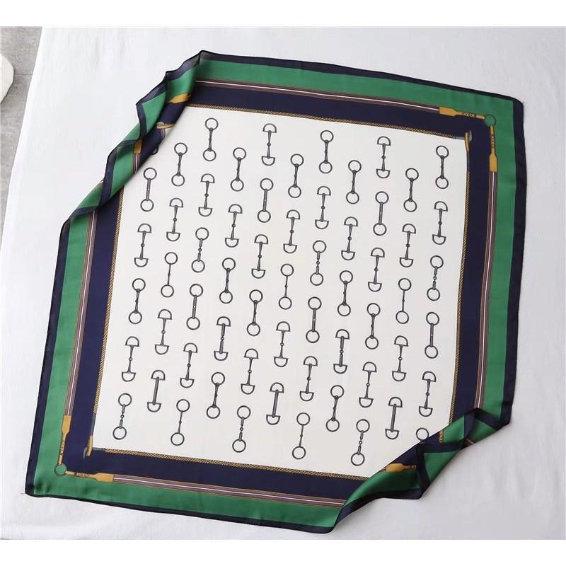 Khăn turban lụa vuông choàng cổ thanh lịch size 70x70cm