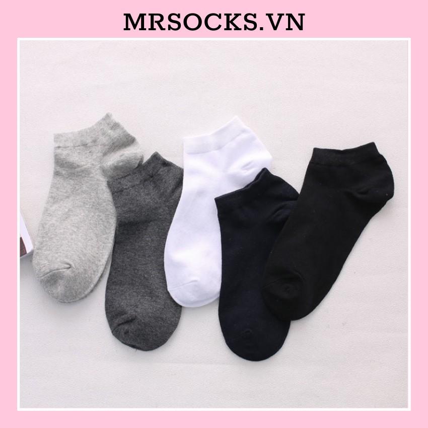 Vớ Tất Cổ Ngắn Trơn Cho Nam 4M vải cotton kháng khuẩn, hàng loại 1 bao đổi trả dành cho cả nam và nữ