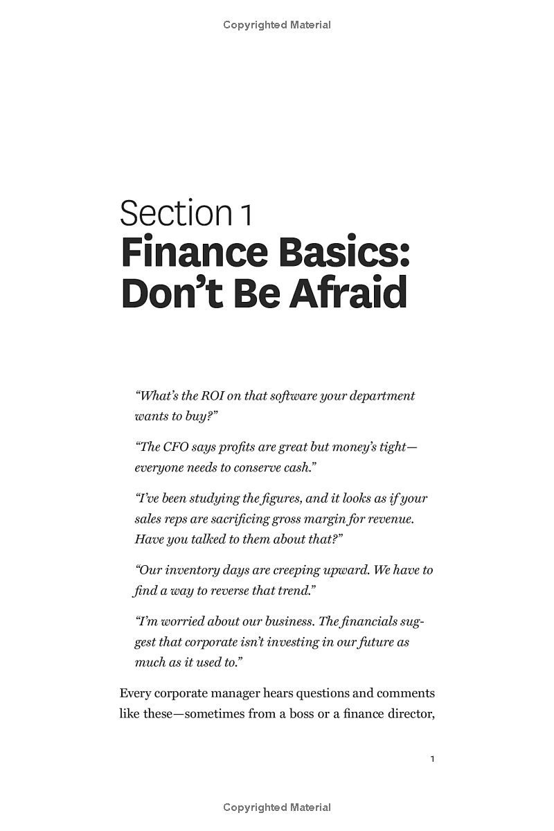 Harvard Business Review Guide To Finance Basics For Managers