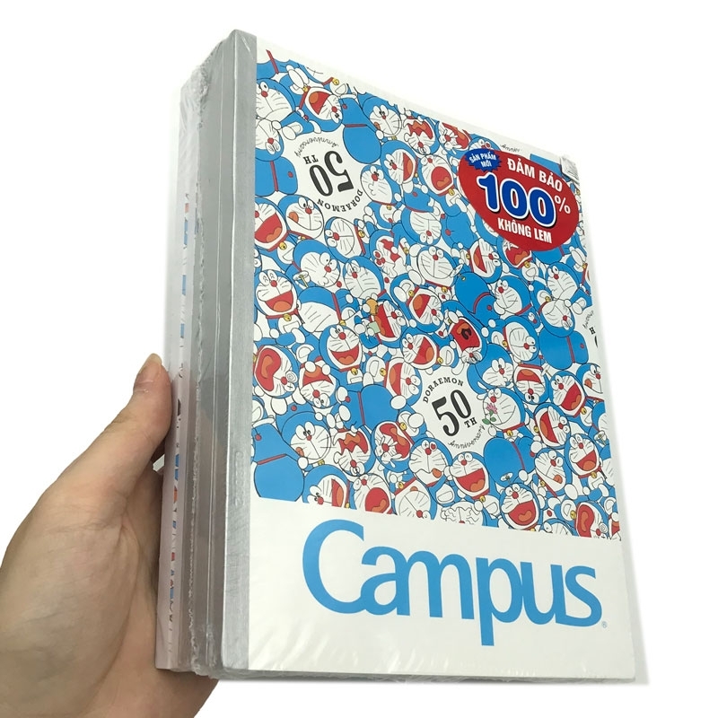 Vở Học Sinh A5 - 4 Ô Ly 96 Trang ĐL 120g/m2 - Campus Doraemon (Mẫu Màu Giao Ngẫu Nhiên)