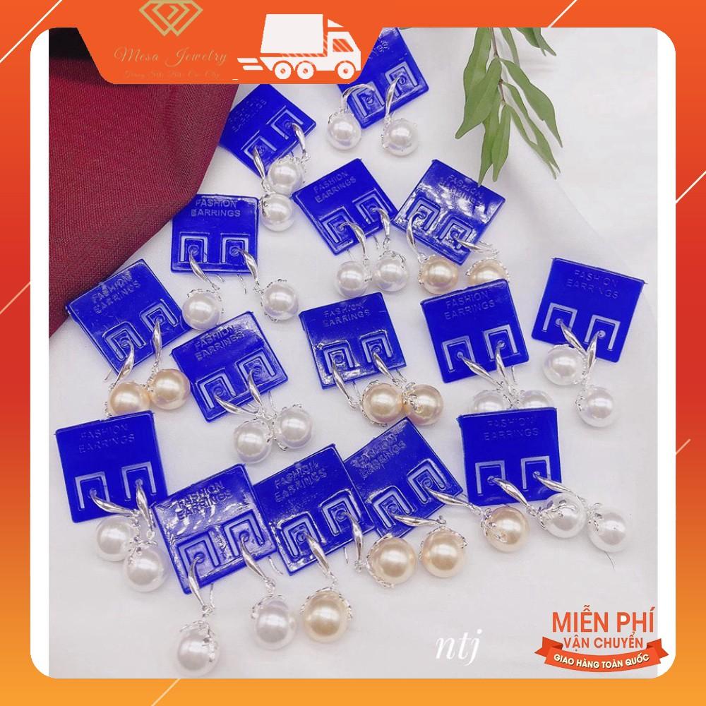 BÔNG TAI NỮ XINH XẮN GẮN HẠT TRAI NHÂN TẠO LOẠI ĐẸP