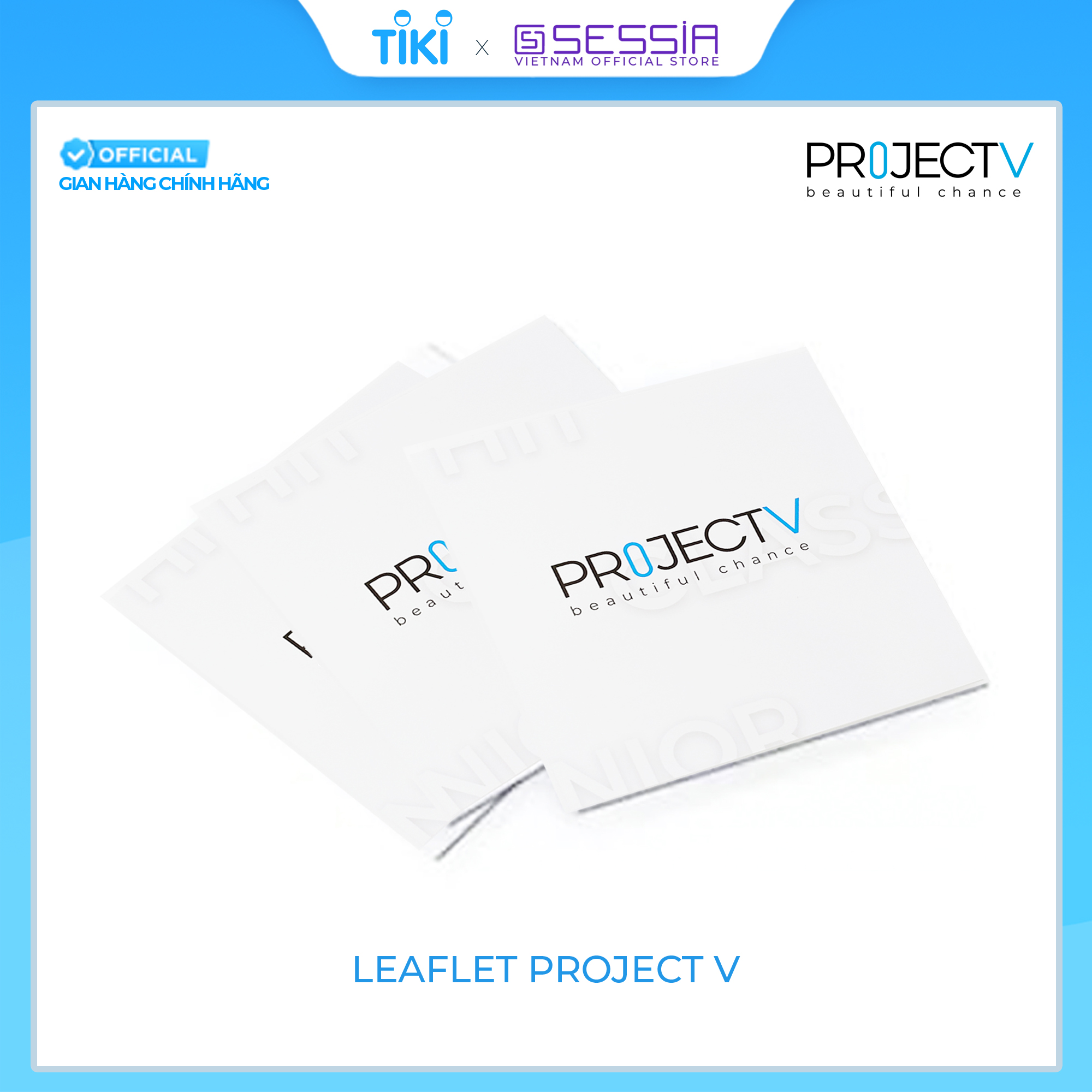 Tờ Rơi Leaflet Catalogue Bộ Sưu Tập PROJECT V (Mới) - Thiết kế đặc sắc và đẹp mắt - Hàng Chính Hãng