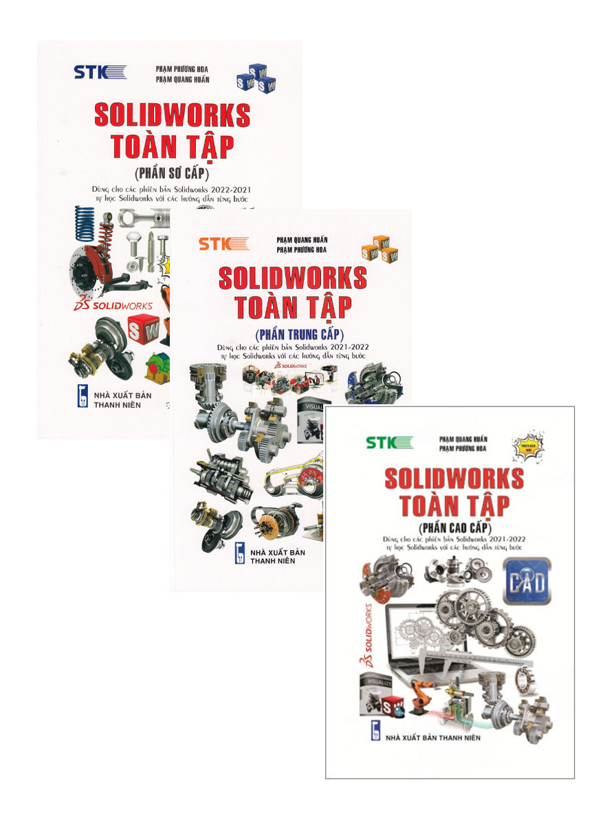Combo Solidworks Toàn Tập  + SolidWorks Toàn Tập  + Solidworks Toàn Tập  - Dùng Cho Các Phiên Bản Solidworks 2022 - 2021  _STK