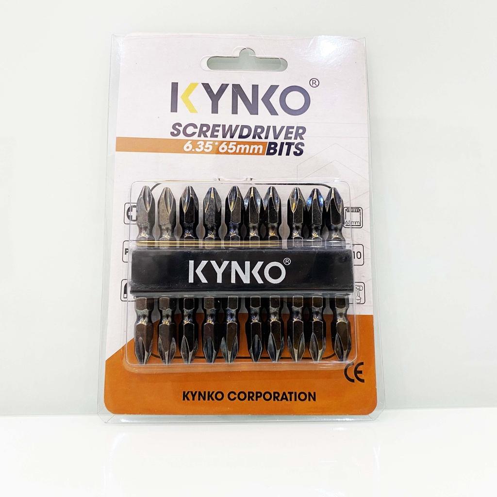 Mũi bắn vít 2 đầu PH2 chống sốc chiều dài 65mm CÓ VÀ KHÔNG CÓ NAM CHÂM KYNKO CHÍNH HÃNG