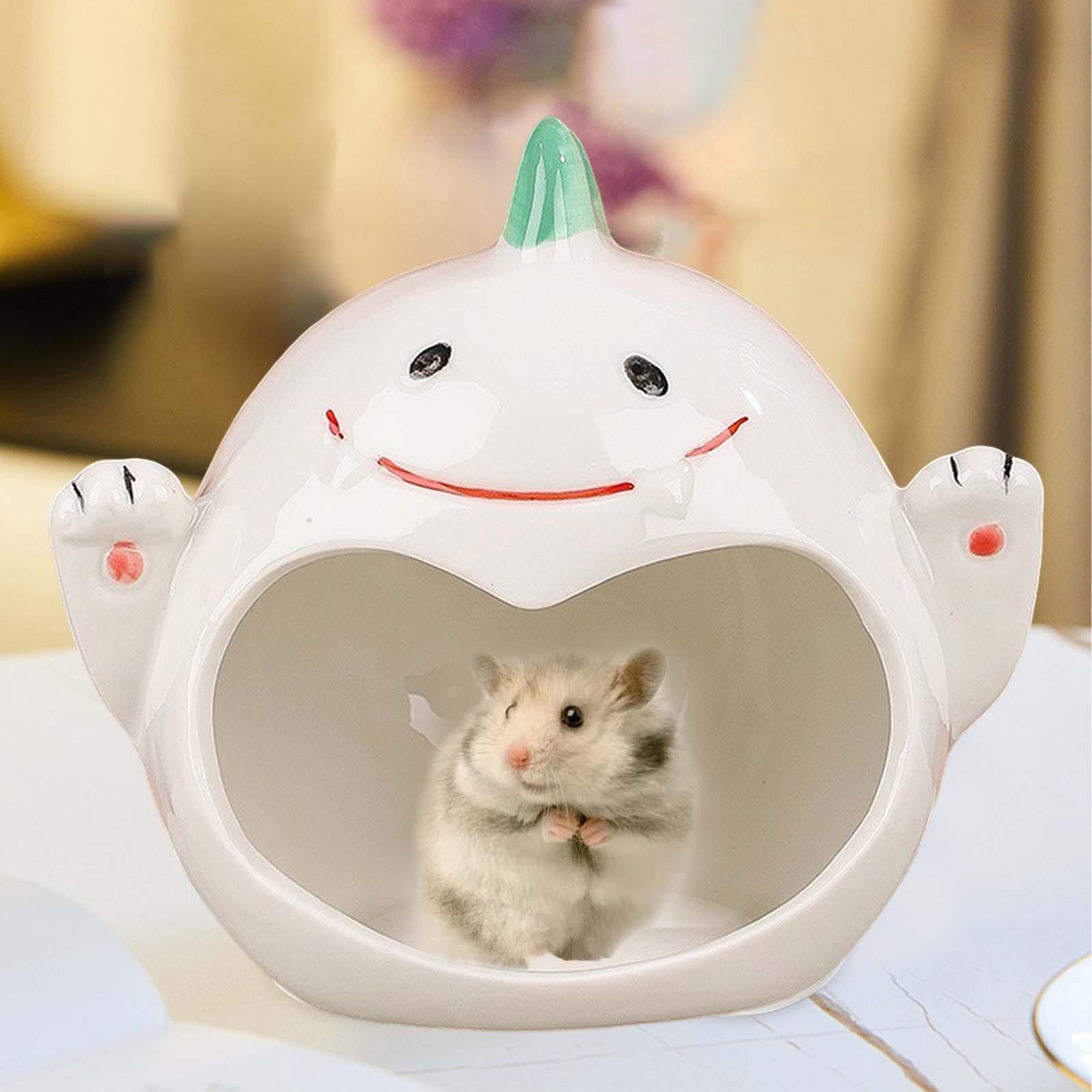 Hamster Sleeping Cave Bed Bear Shape Nest for Small Pet #1