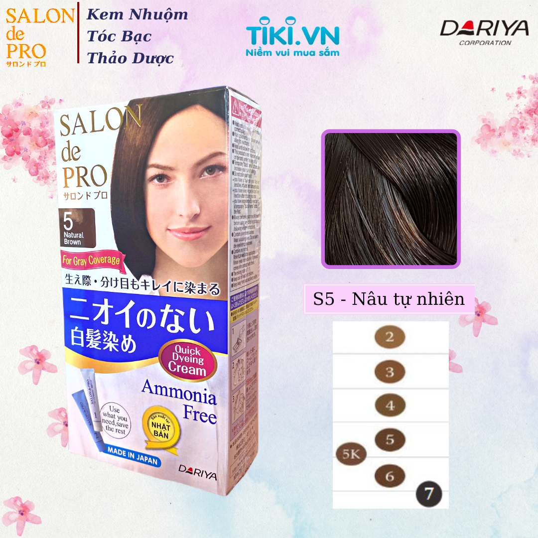 Kem nhuộm tóc Salon de Pro 5 - Màu nâu tự nhiên