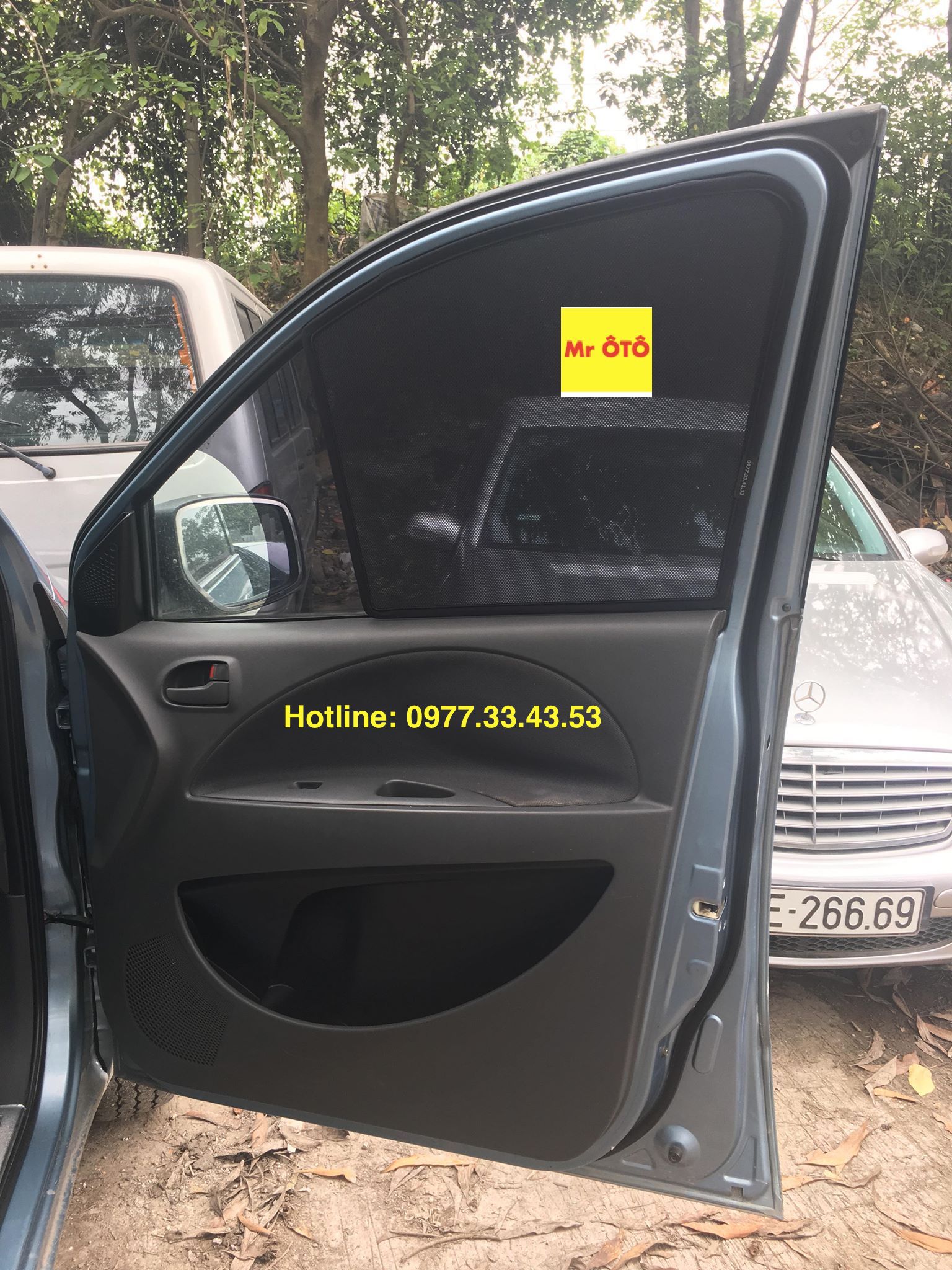 Rèm Che nắng xe Mitsubishi Zinger loại 1 có hút nam châm, Vải dày dặn, chống nắng tuyệt đối