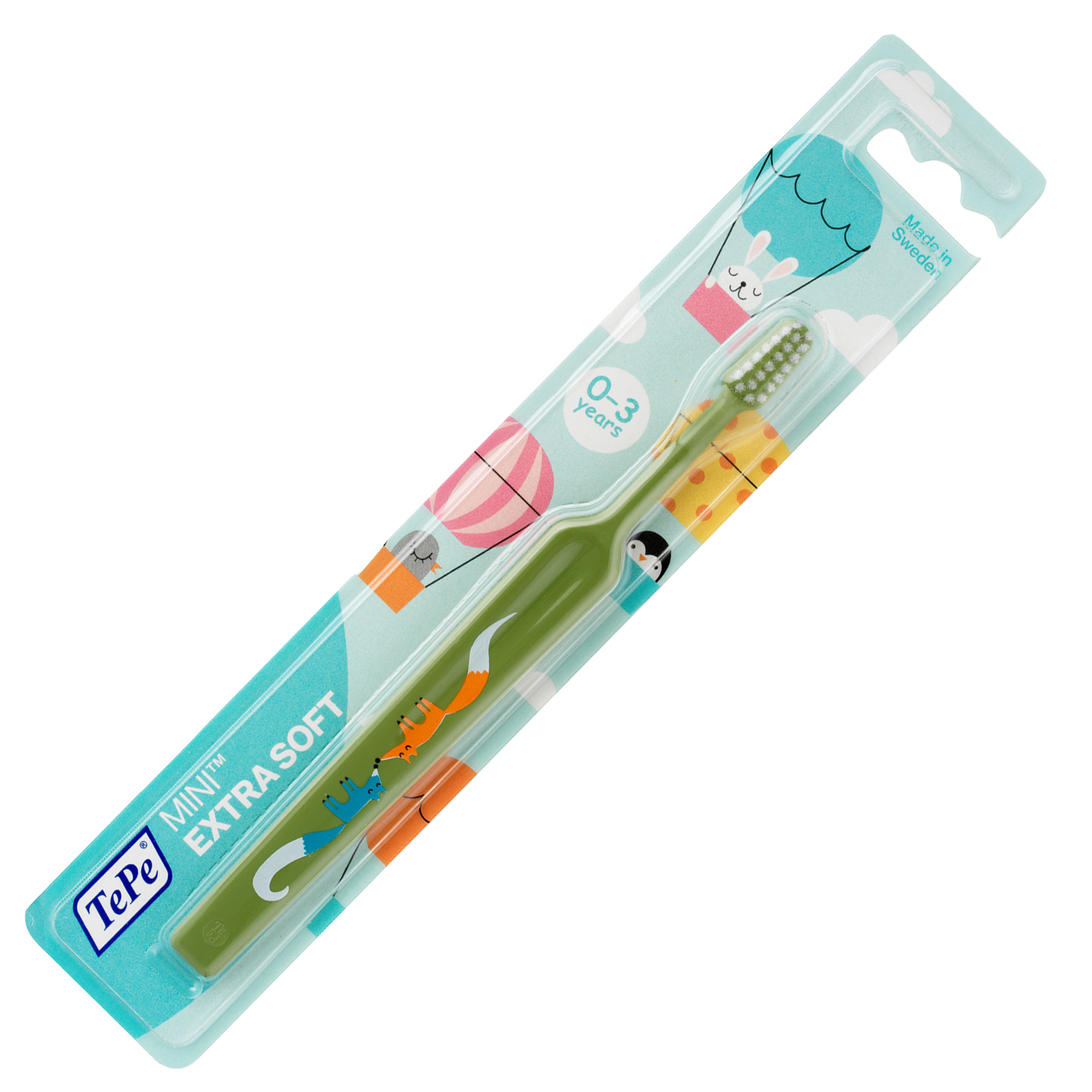 Bàn chải đánh răng siêu mềm cho trẻ 0-3 tuổi Tepe Mini X-soft nhiều màu