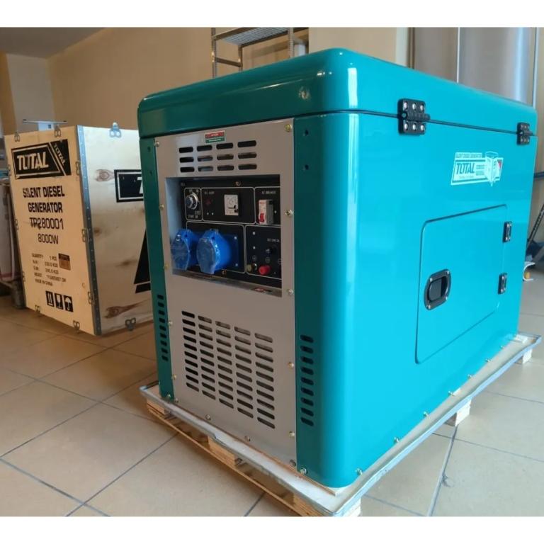 MÁY PHÁT ĐIỆN DÙNG DẦU DIESEL 8.0KW 12V TOTAL TP280001 - HÀNG CHÍNH HÃNG
