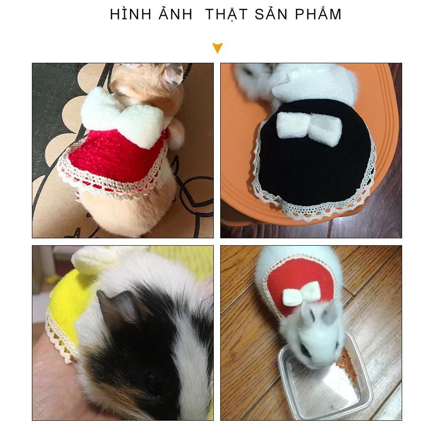 Áo nơ trắng cho hamster đủ màu sắc kute phụ kiện cho hamster