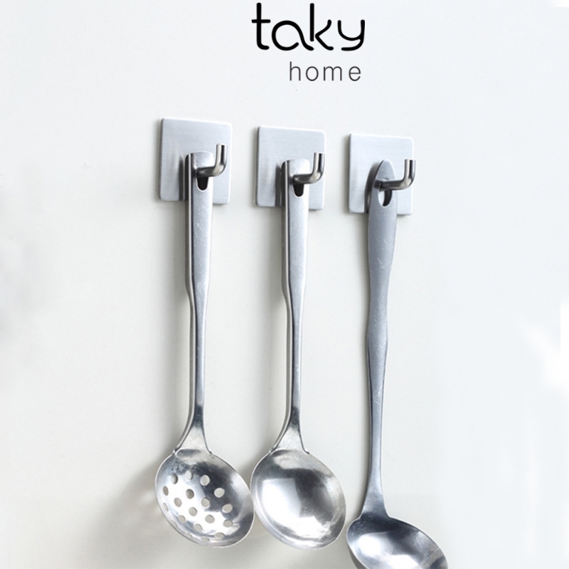 Móc Inox 304 Dán Tường Chịu Lực, Treo Đa Năng, Treo Quần Áo, Đồ Dùng Trong Nhà Tắm, Bếp, Tiện Dụng, Gọn Gàng. TakyHome 2005