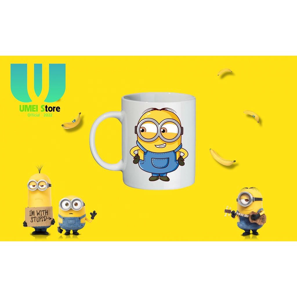 Cốc sứ in hình, cốc Minions dành cho Fans Minions, cốc tráng men dùng làm quà tặng, uống nước hàng ngày