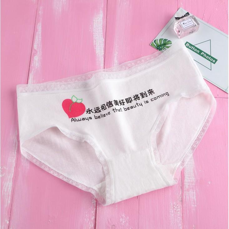 Quần Lót Cotton Mỏng Kháng Khuẩn Hình Trái Tim Xuất Nhật . Hàng Loại Đẹp.
