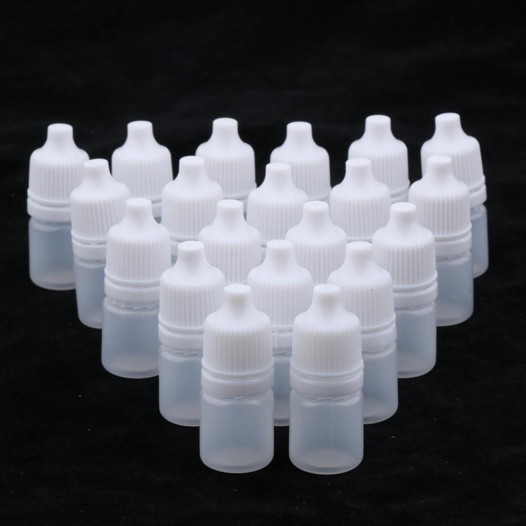 20 Miếng Mini Có Thể Bơm Lại Rót Mắt Nhỏ Giọt Trang điểm Mỹ Phẩm Chai Du Lịch 3ml