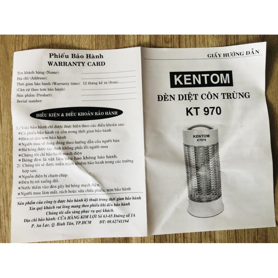 Đèn diệt muỗi và côn trùng KENTOM KT970