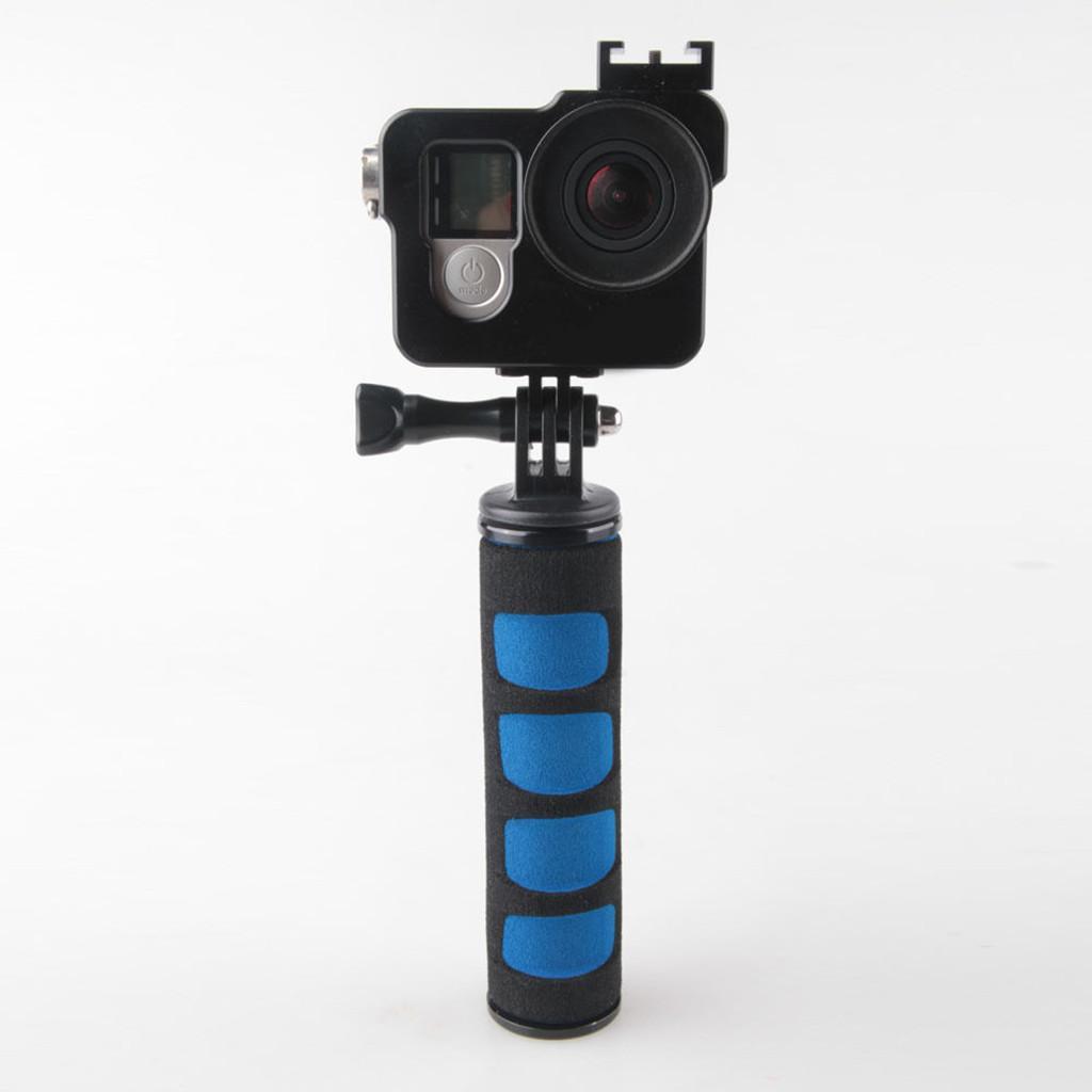 1/4" Screw Sponge Selfie Stick Handle Grip Stabilizer for Camera Blue