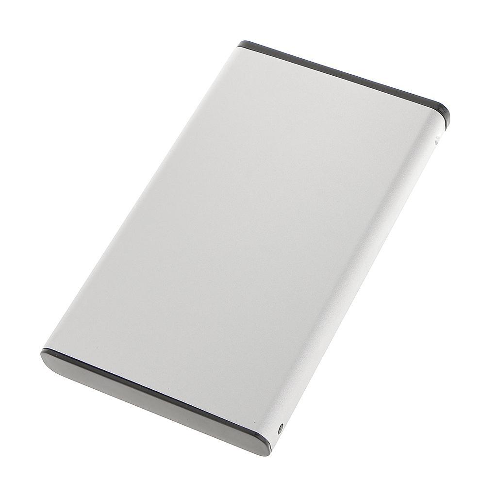 2Pcs Aluminium Hard Drive Case 2.5" USB2.0 SATA HDD Disk External Enclosure