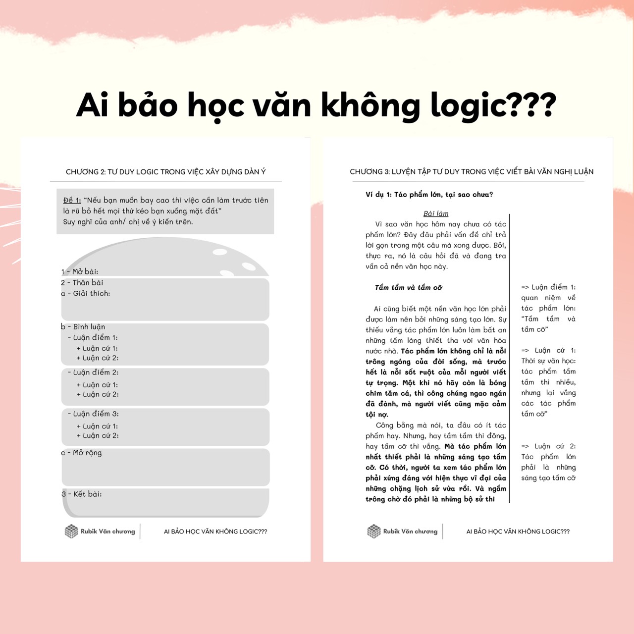 Sách Ai Bảo Học Văn Không Logic??? - Rubik Văn Chương