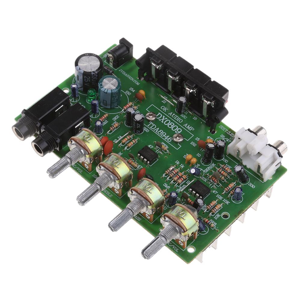 Bảng điều Khiển Khuếch đại âm Thanh Stereo RV 12V Digital Bảng Bảo Vệ AMP AUX Module