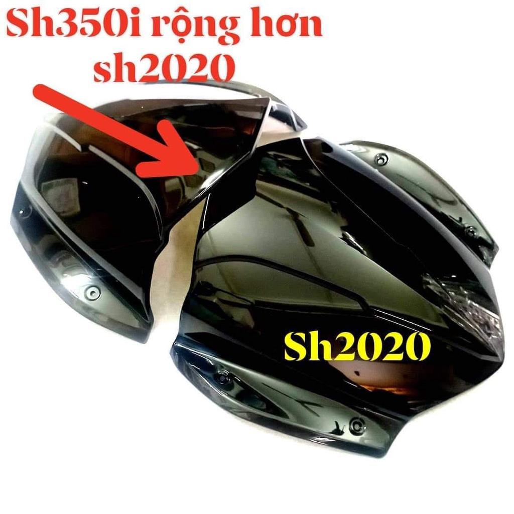 MÃO CHẮN GIÓ SH 350i NHỰA ĐEN TRONG SUỐT GẮN CHO SHVN 2020 - 2022