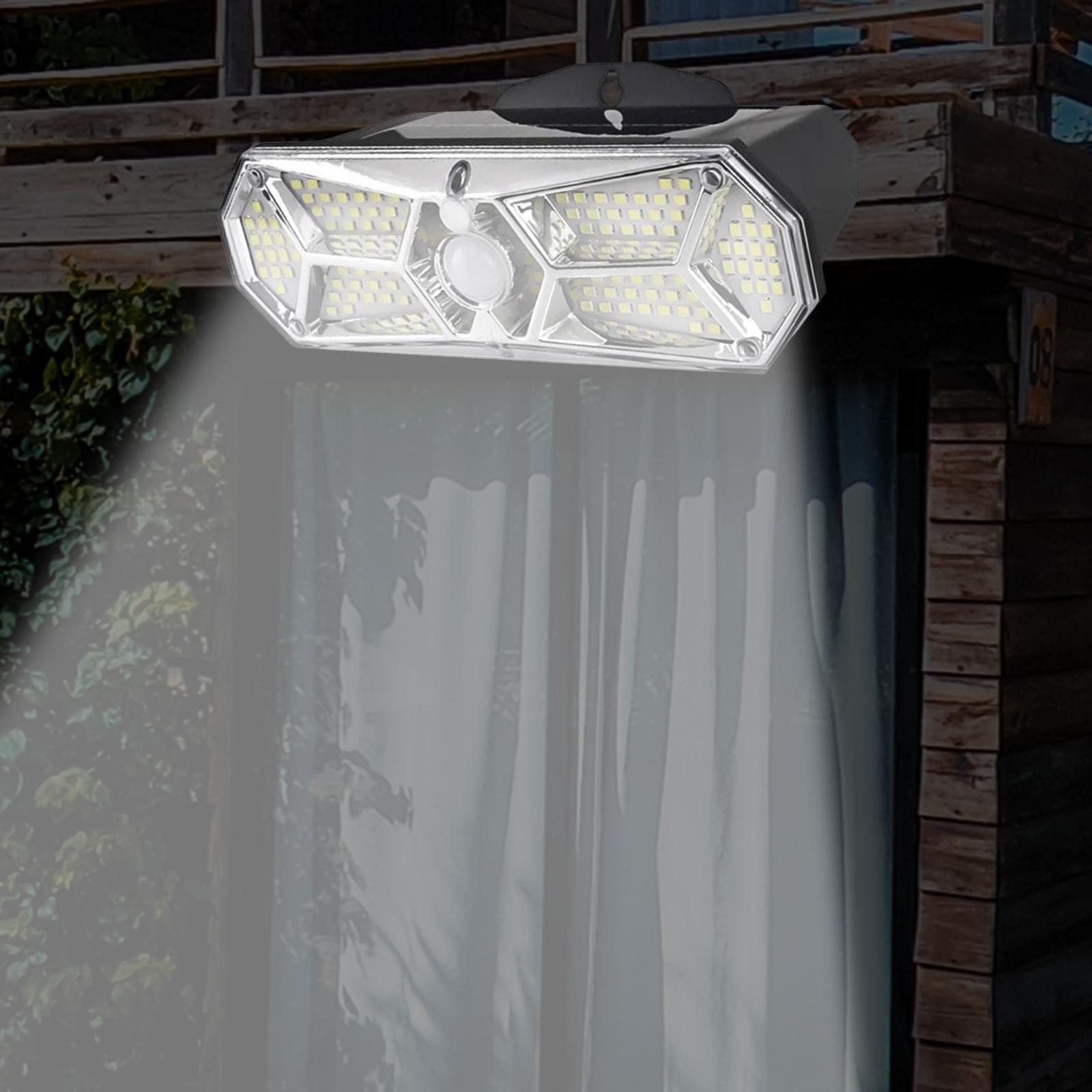Solar Lights Wall Lamp Waterproof with Sensor for Balcony Patio Path