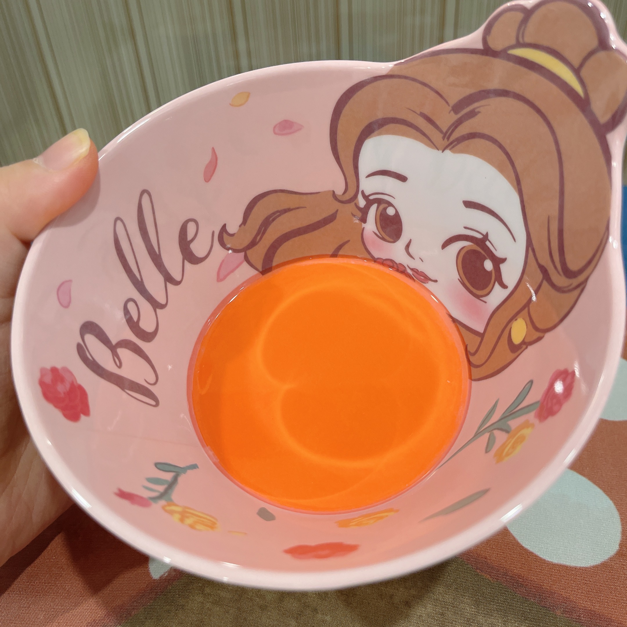 Chén ăn tô nhựa melamine hình công chúa Belle giai nhân và quái vật Disney nổi 3D cho trẻ em bé gái - CHENBELLE