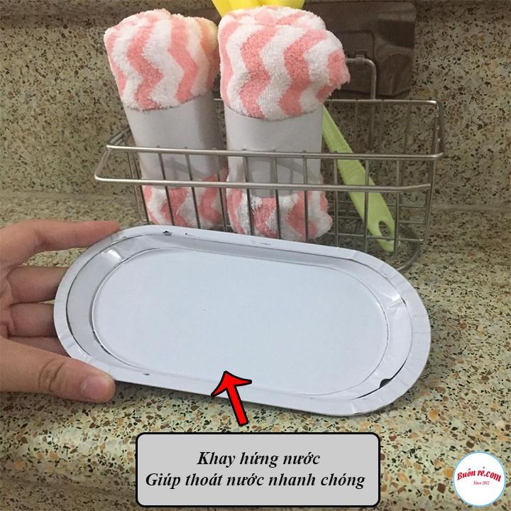 Kệ đựng đồ đa năng inox kèm khay hứng nước chất lượng cao 00947