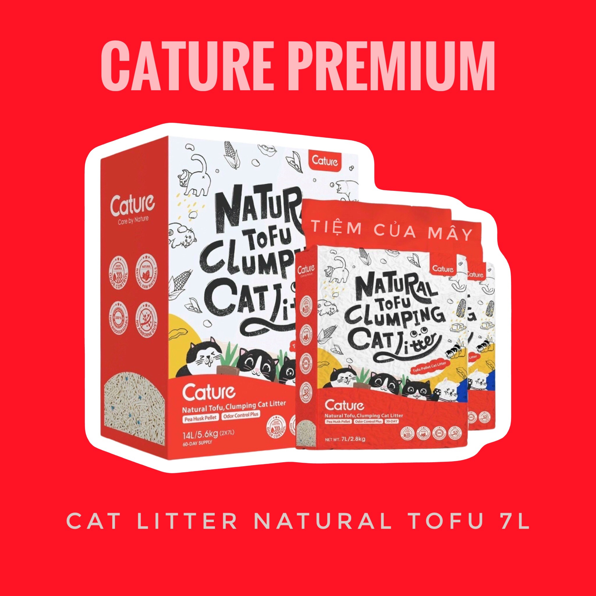 Cát đậu nành CATURE Natural Tofu 7L