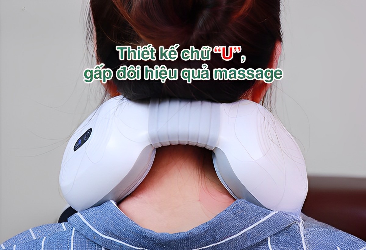 Hình ảnh Máy massage cổ vai gáy dùng pin cao cấp P10