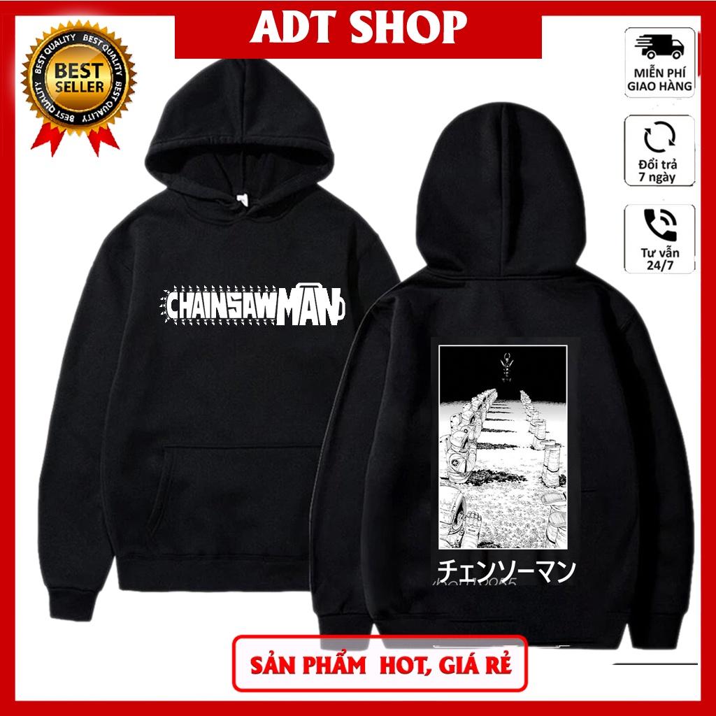 Áo Hoodie Chainsaw man, in hình anime chainsaw man, denji, power, aki, makima giá rẻ