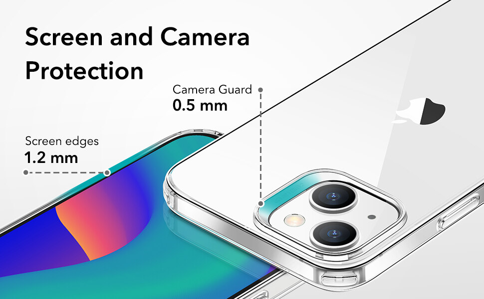 Ốp Lưng dành cho iPhone 14 Pro / 14 Pro Max/ 14/ 14 Plus/ ESR Project Zero Clear Case Trong Suốt Chống Ố Vàng - Kèm Combo Kính Cường Lực Màn Hình và Camera- Hàng Chính Hãng