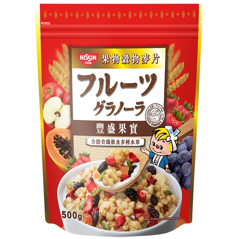 NGŨ CỐC DINH DƯỠNG NISSIN GRANOLA FRUIT 500G