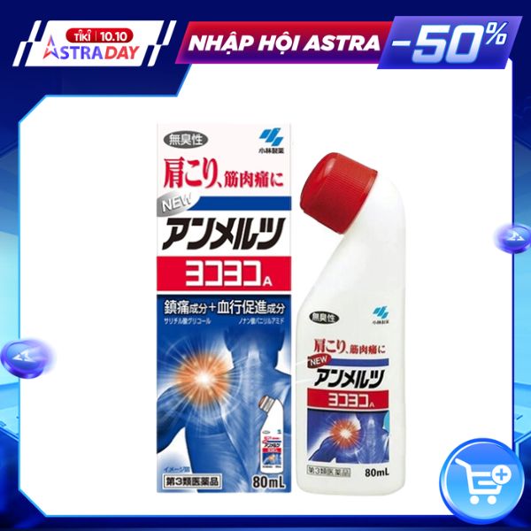 Dầu nóng xoa bóp yokoyoko kobayashi 80ml nội địa nhật bản 